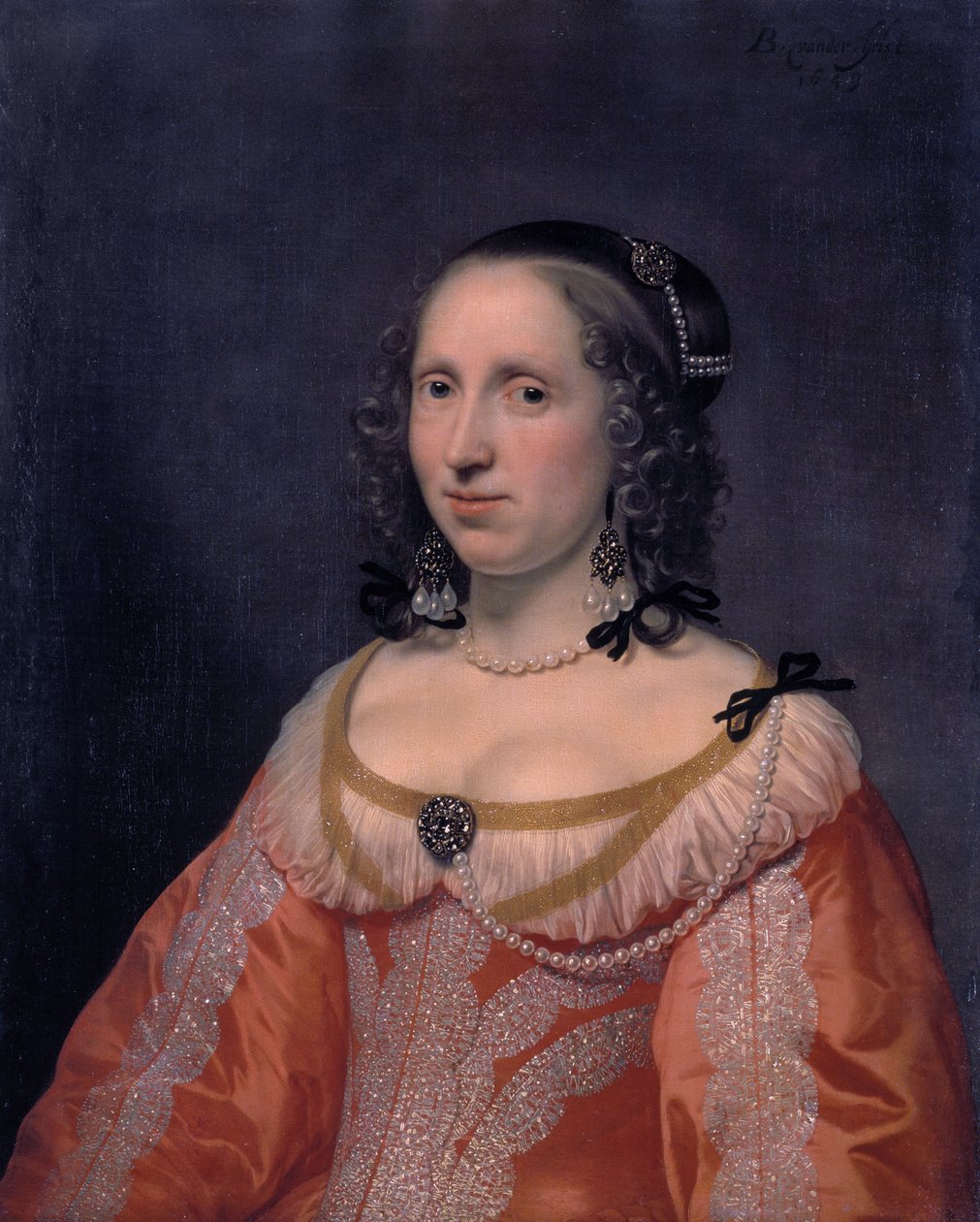 Retrato de uma mulher de Bartholomeus van der Helst