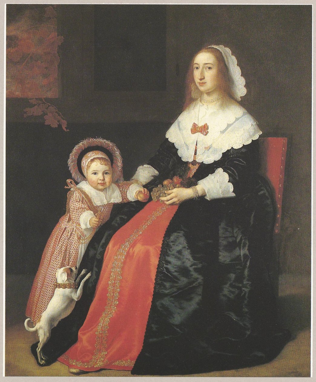 Retrato de uma mulher com uma criança, possivelmente Margaretha Cloeck (1617-1680) e Pieter Hulft (1643-1694) de Bartholomeus van der Helst