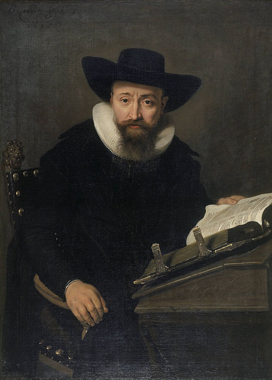 Retrato de um homem desconhecido, provavelmente um ministro protestante de Bartholomeus van der Helst