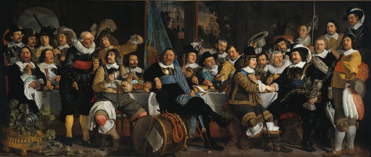 A celebração da paz de Münster, em 18 de junho de 1648, na sede da besta civi de Bartholomeus van der Helst