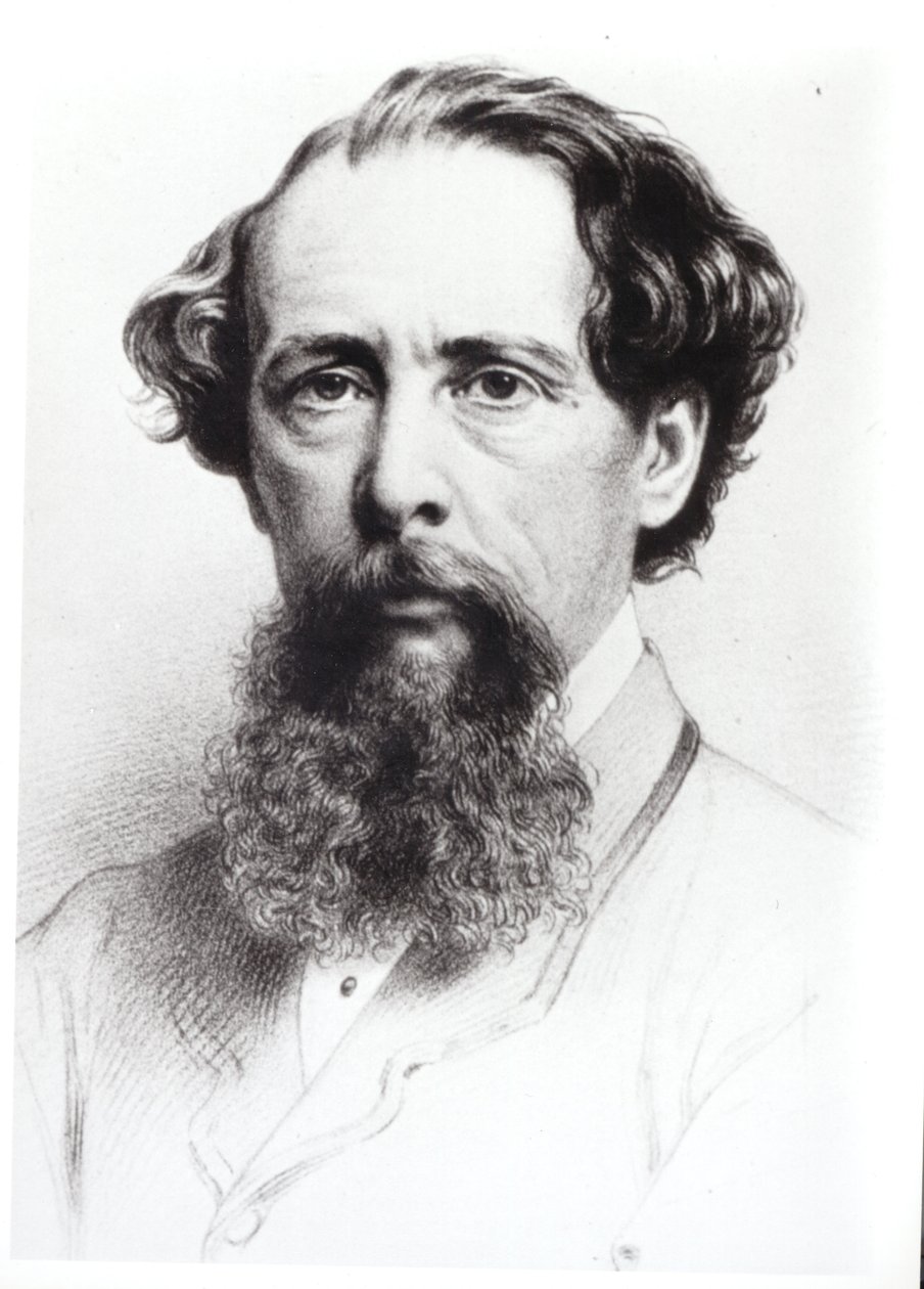 Retrato de Charles Dickens (1812-1870), 1861 de Bartholomew Colles Watkins