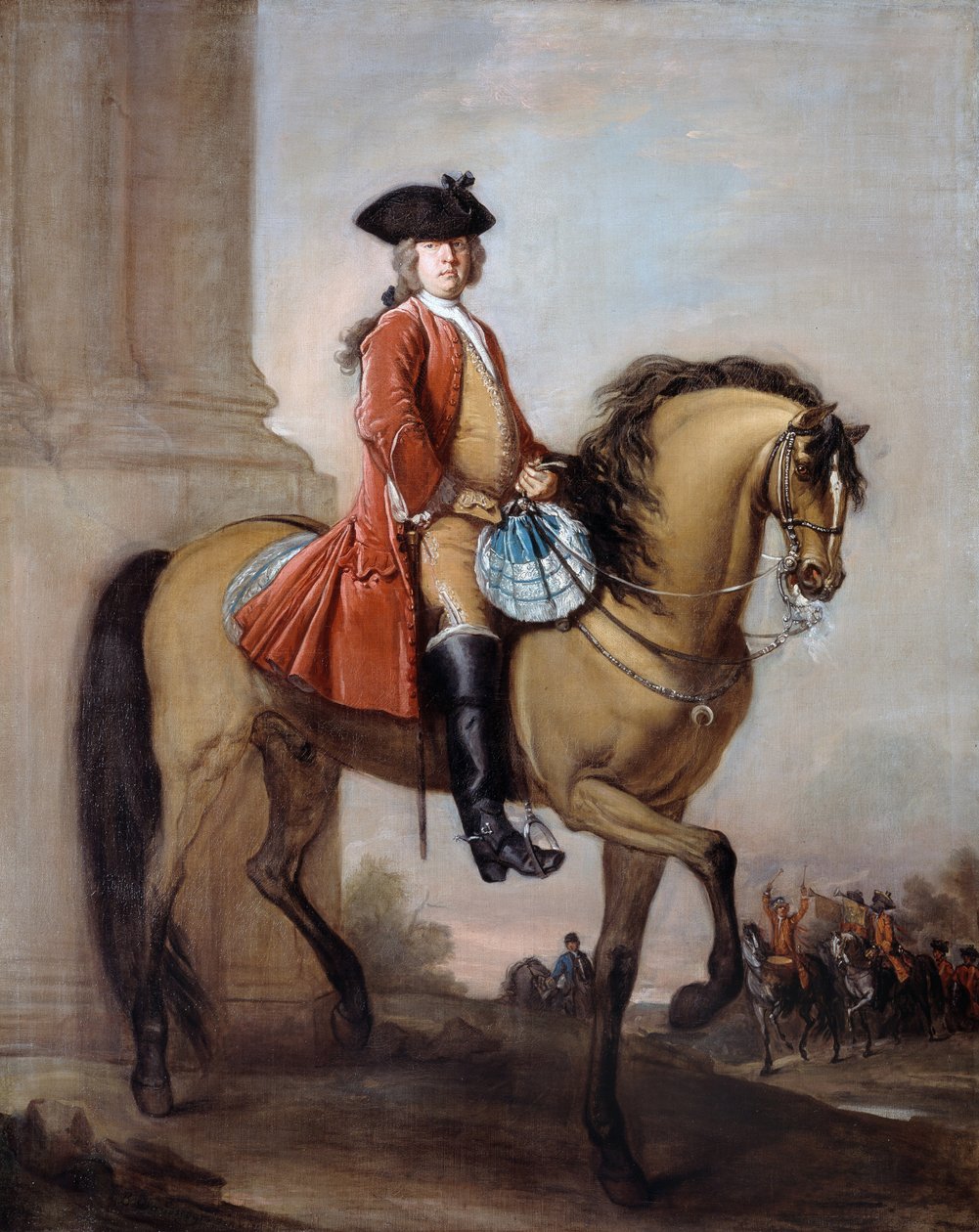 Brigadeiro e tenente Richard Gifford (d.17381739) c.1727 de Bartholomew Dandridge