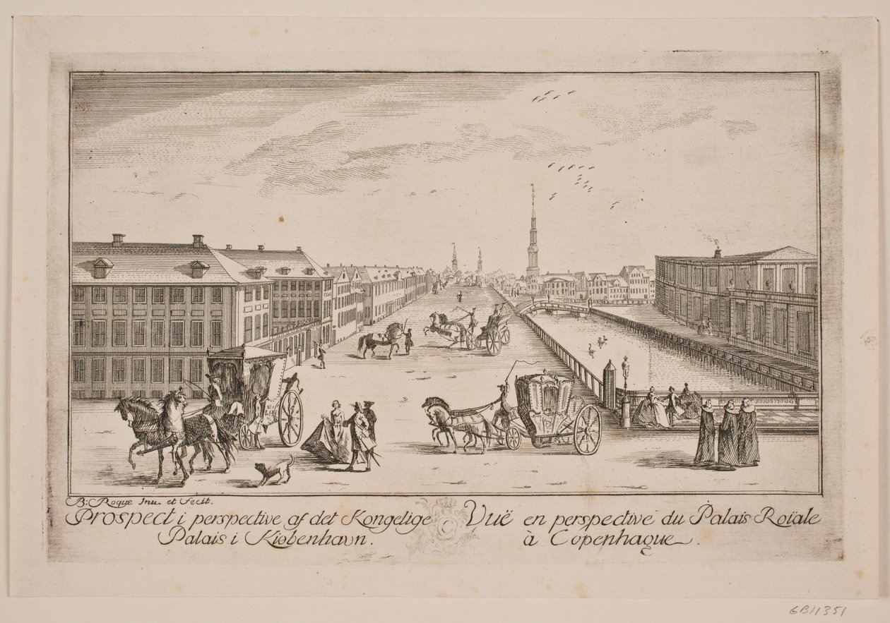 Canal Frederiksholm, t.v. A mansão do príncipe de Bartholomæus Roque
