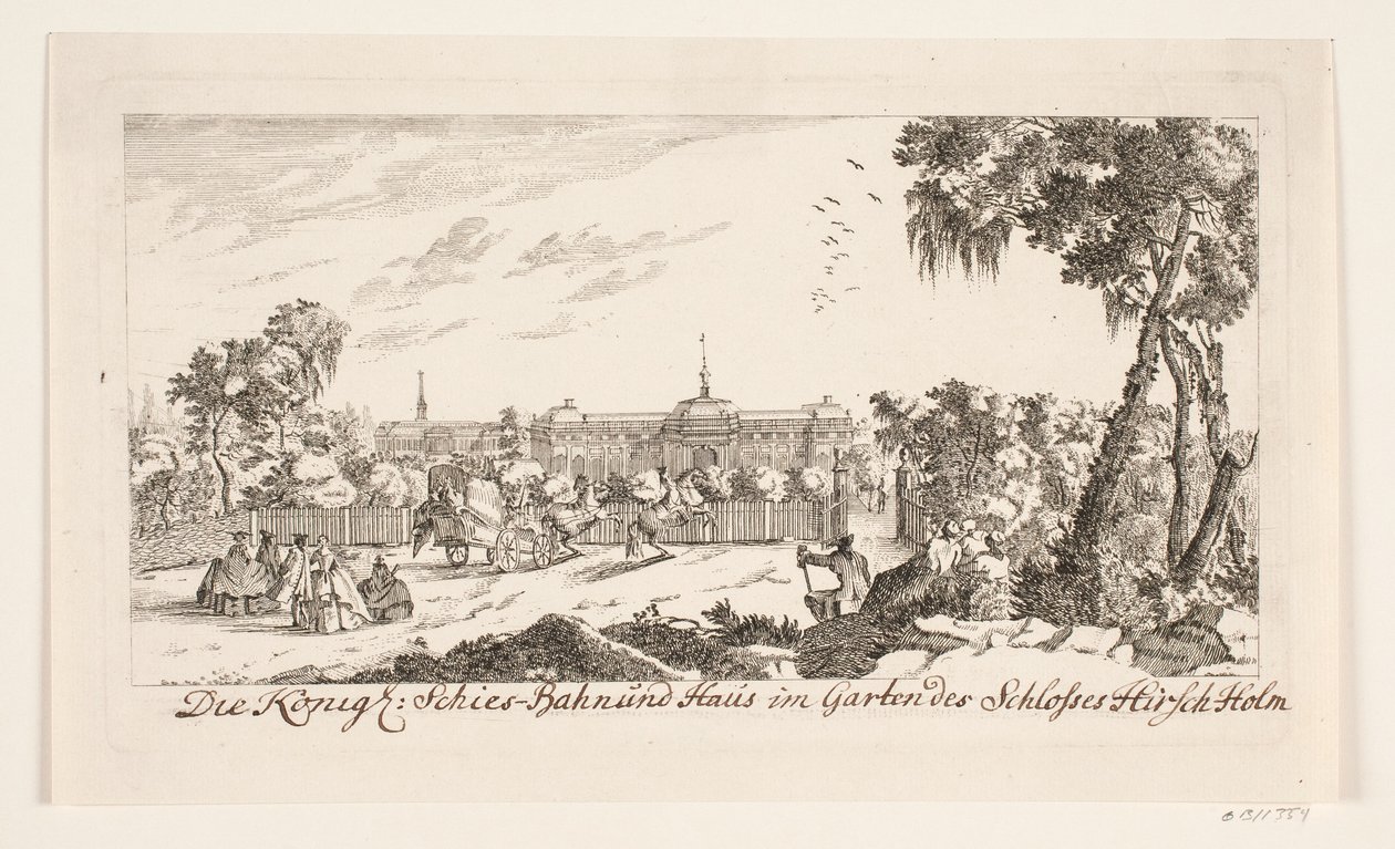 O campo de tiro no Castelo de Hørsholm de Bartholomæus Roque