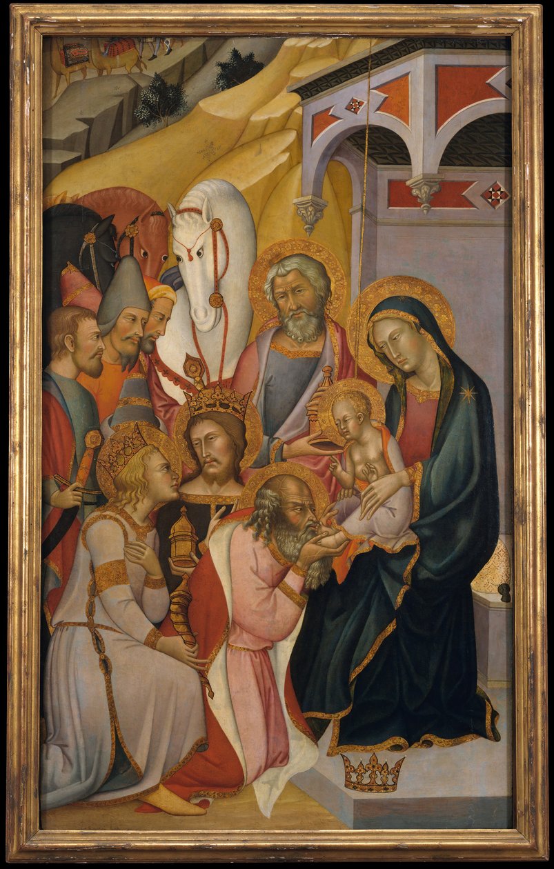 A Adoração dos Magos, c. 1390. de Bartolo di Fredi