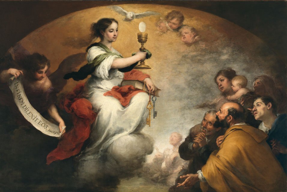 Fé ou a Igreja Triunfante de Bartolomé Esteban Murillo