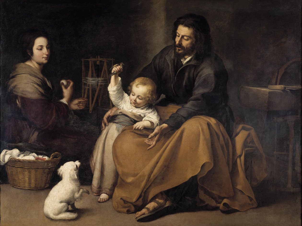 Sagrada família com o passarinho de Bartolomé Esteban Murillo