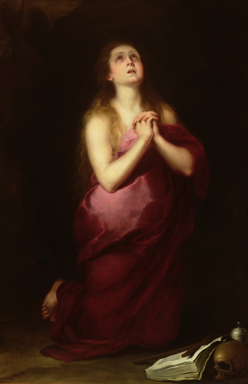 Maria Madalena, 1650-55 de Bartolomé Esteban Murillo