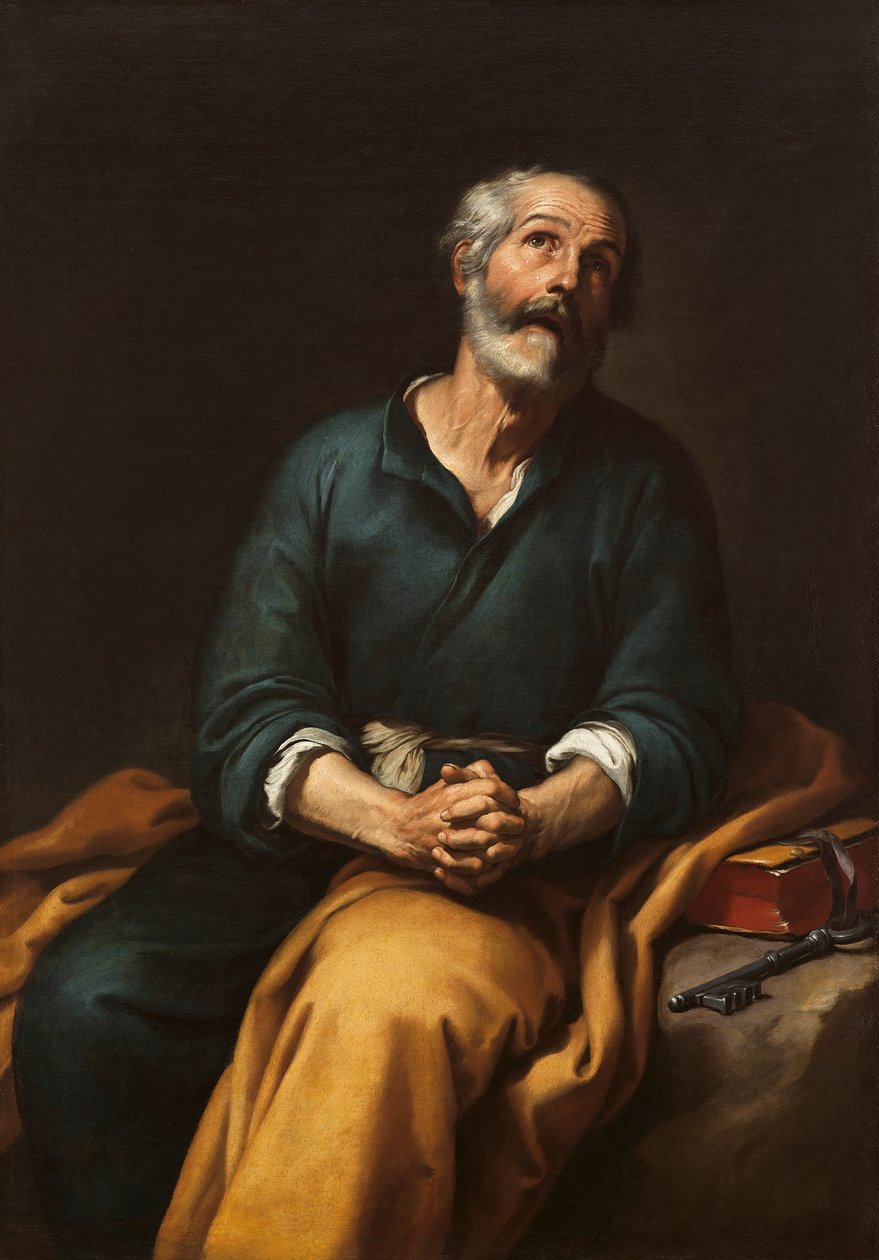 São Pedro em lágrimas de Bartolomé Esteban Murillo