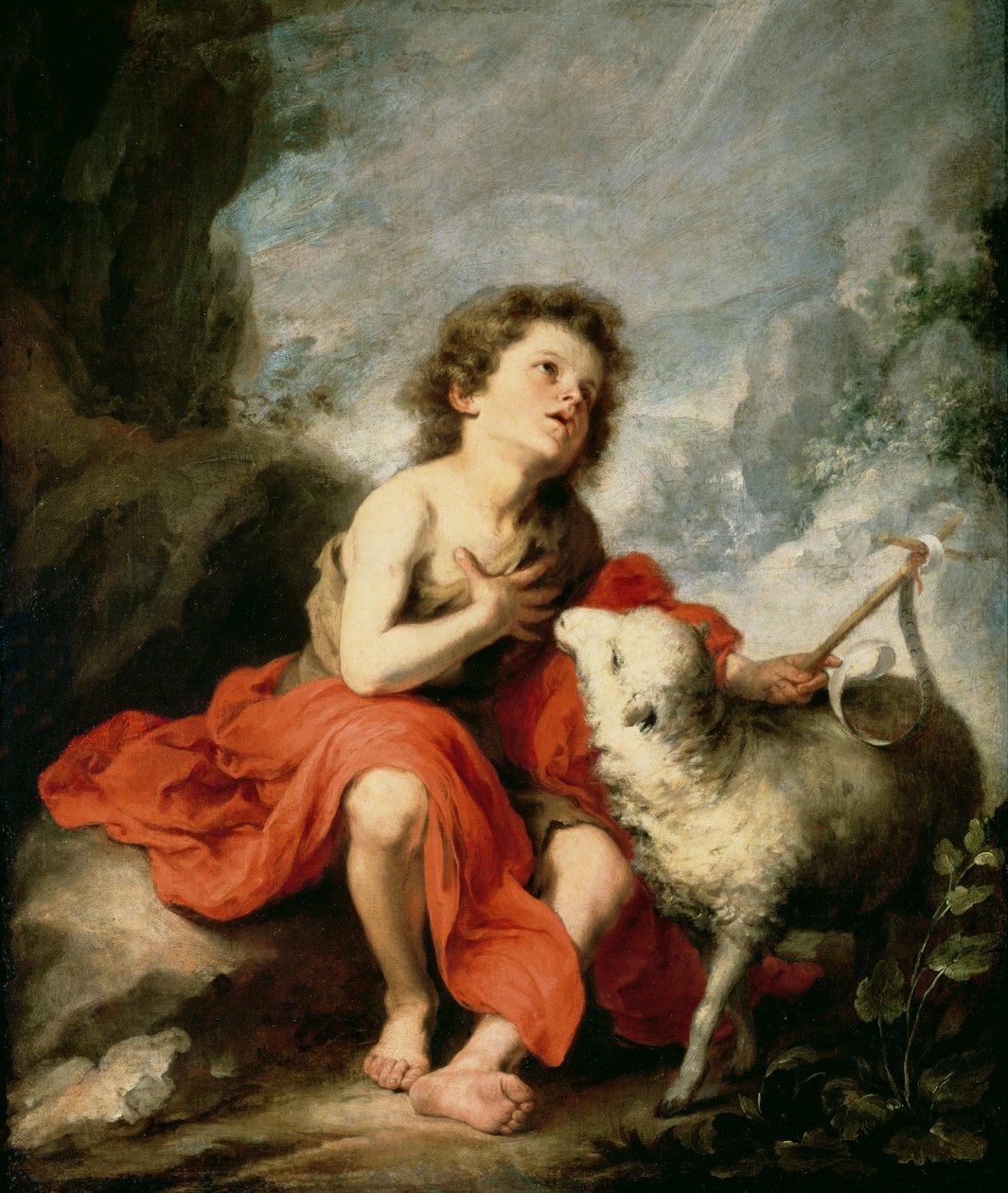 São João Batista como uma criança, c.1665 de Bartolomé Esteban Murillo