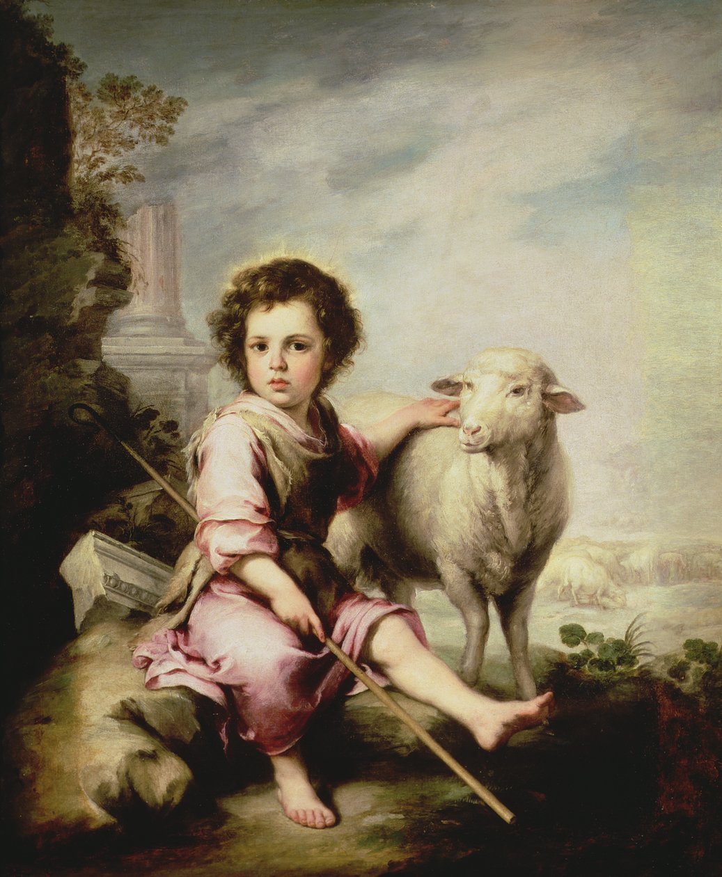 O bom pastor, c.1650 de Bartolomé Esteban Murillo