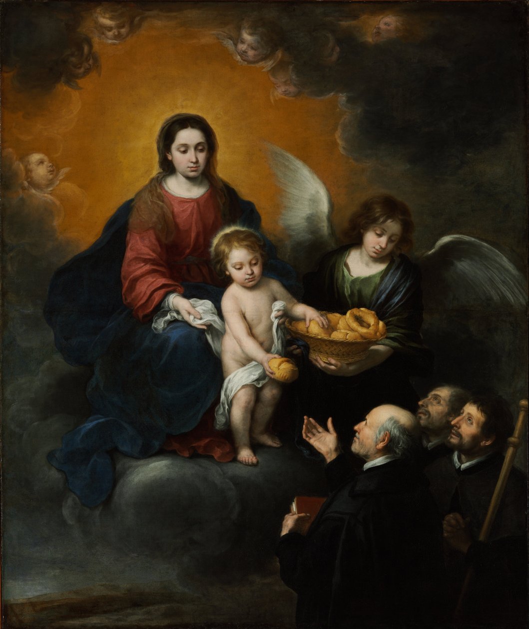 O Pão de Distribuição do Cristo Infante para os Peregrinos de Bartolomé Esteban Murillo