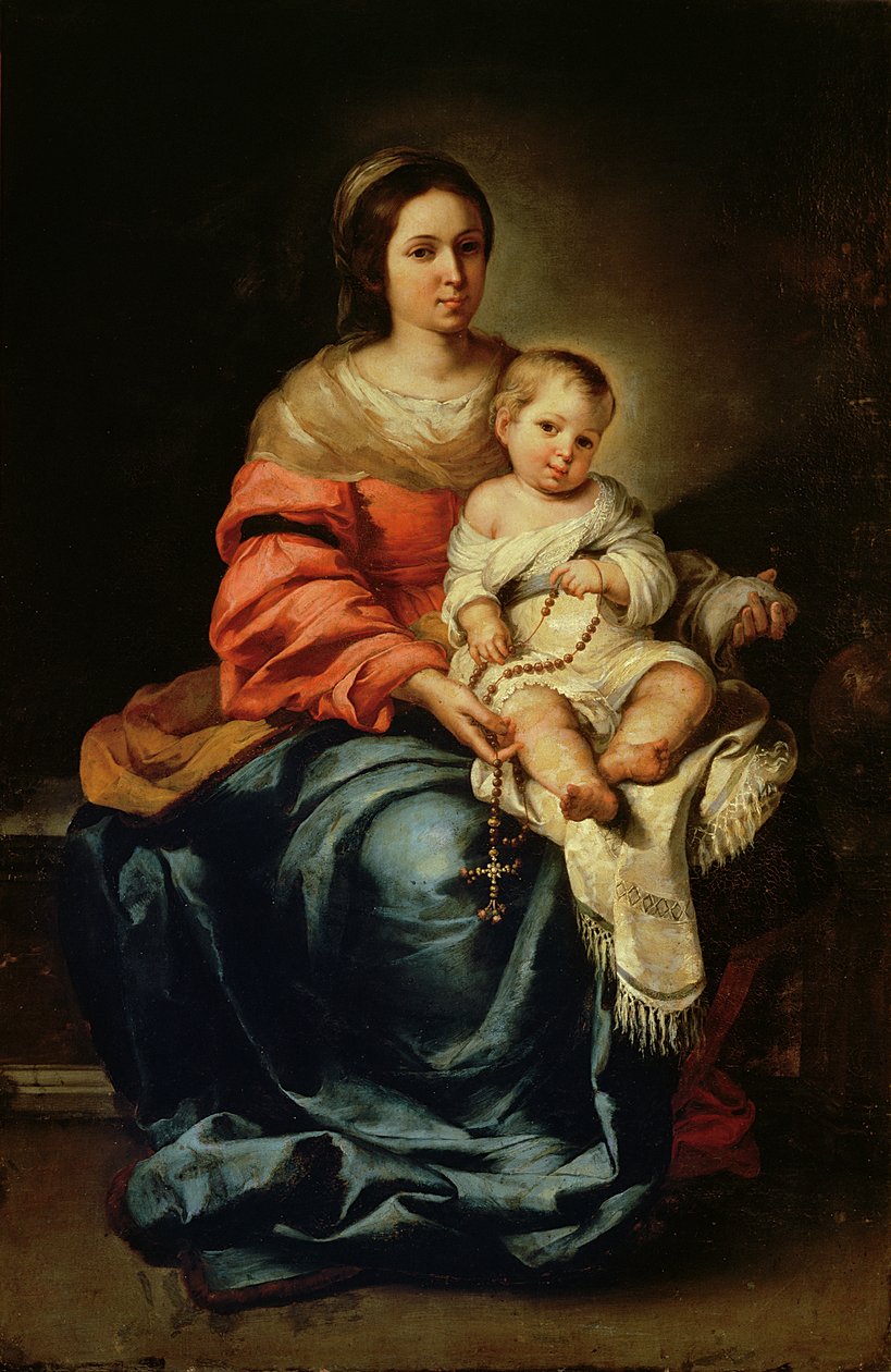 A Madonna do Rosário de Bartolomé Esteban Murillo