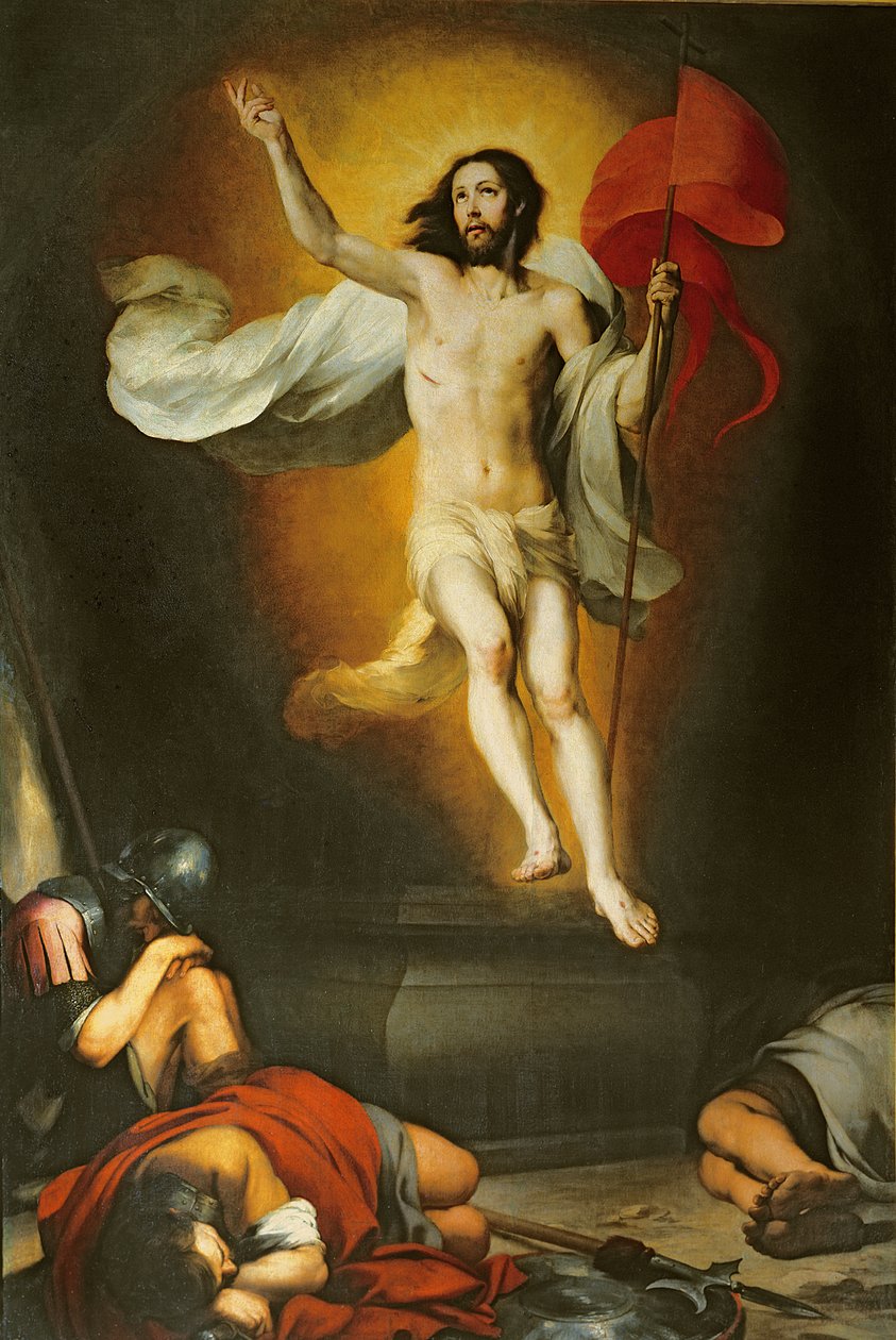 A ressurreição de Cristo, século XVII de Bartolomé Esteban Murillo
