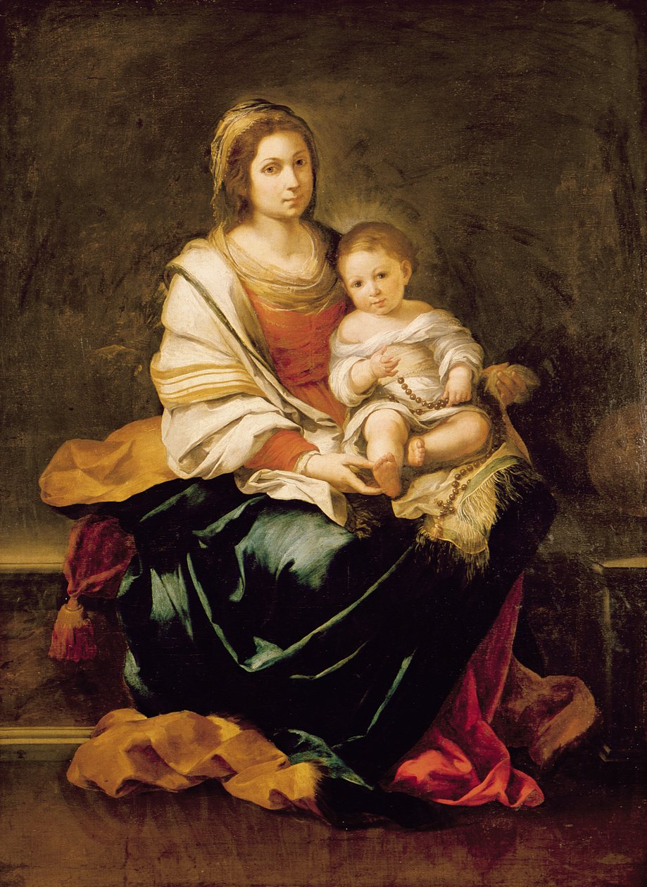 A Virgem do Rosário de Bartolomé Esteban Murillo