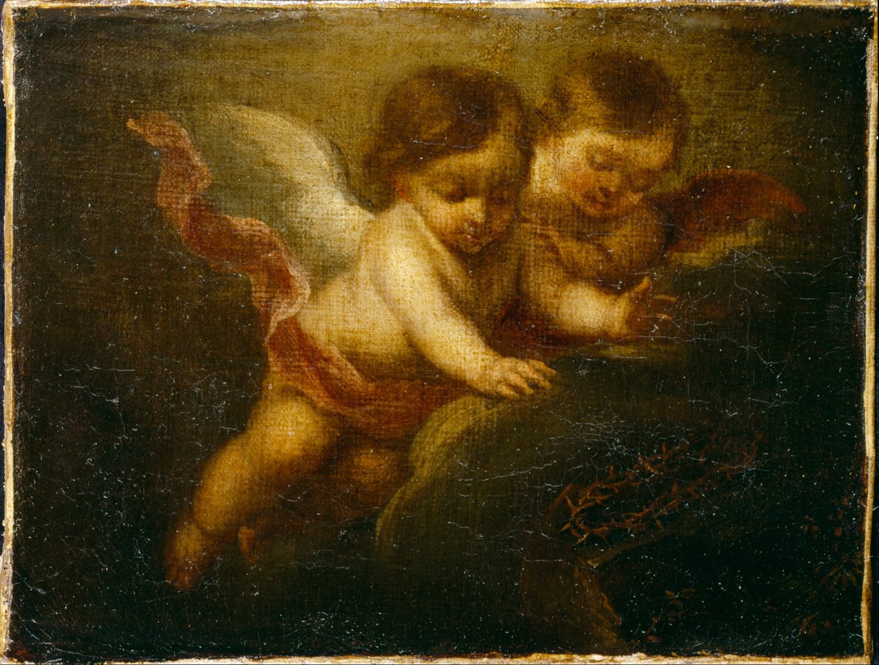 Dois anjos da criança de Bartolomé Esteban Murillo