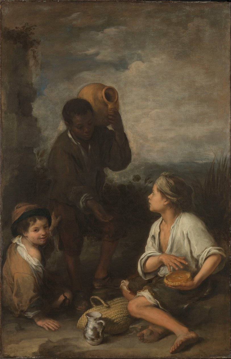 Tres meninos de Bartolomé Esteban Murillo