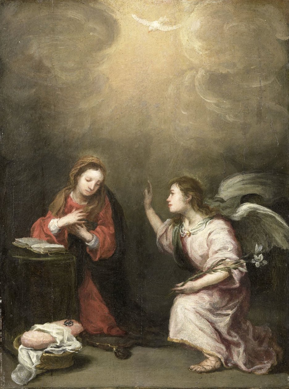 A Anunciação de Bartolomé Esteban Murillo (follower of)