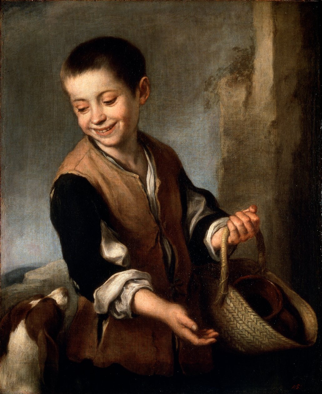 Menino com um cachorro, c1650-c1660 de Bartolomé Esteban Murillo