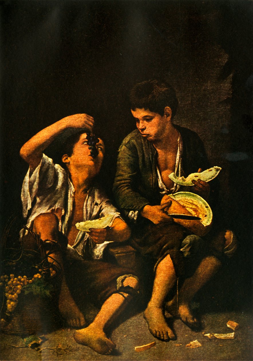 Meninos comendo frutas, 1645, 1938 de Bartolomé Esteban Murillo