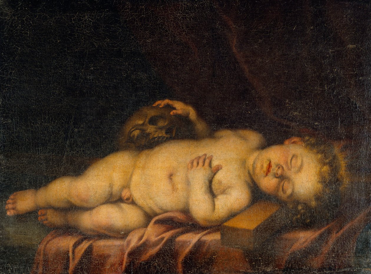 Menino Jesus dormindo na cruz de Bartolomé Esteban Murillo