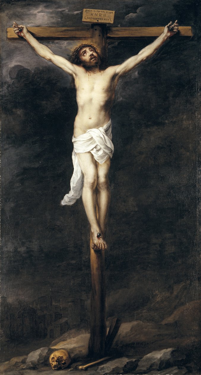 Cristo na cruz, 1660-70 de Bartolomé Esteban Murillo