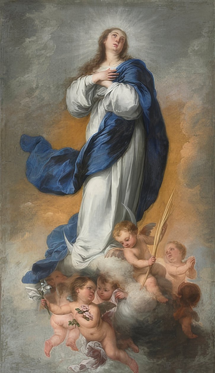 A Imaculada Conceição. Por volta de 1680 de Bartolomé Esteban Murillo
