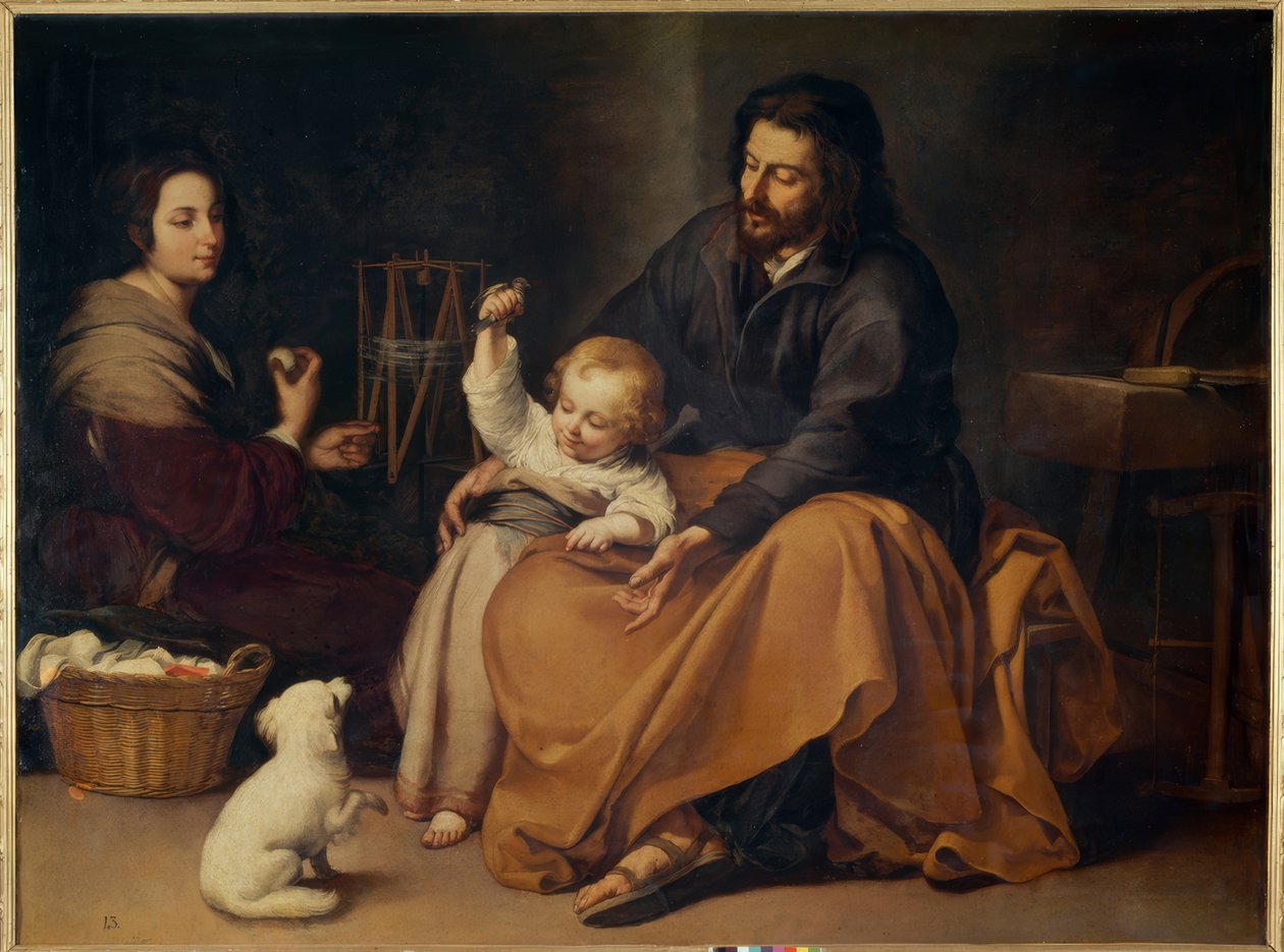 Sagrada família com o passarinho de Bartolomé Esteban Murillo