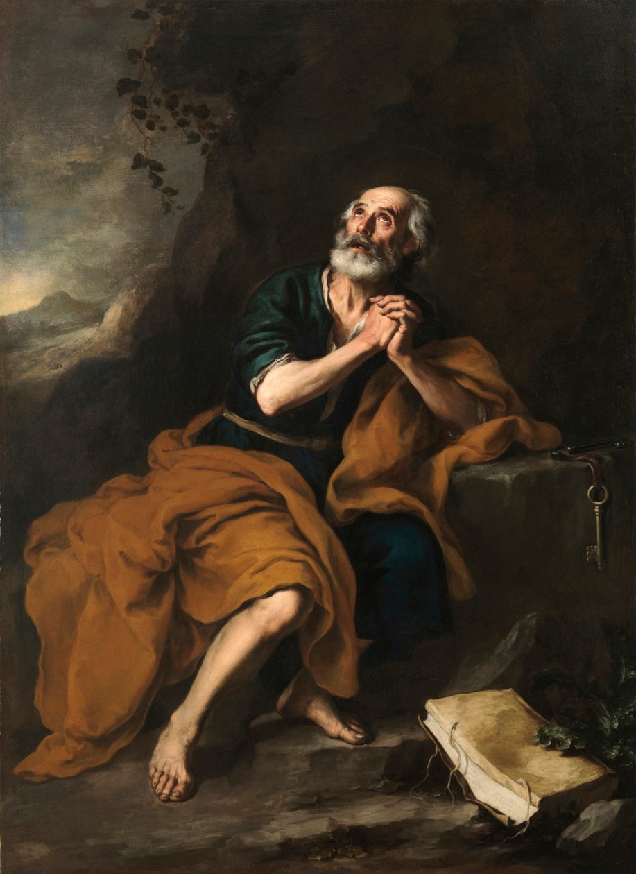 Pedro Apóstolo, 1665-1670. de Bartolomé Esteban Murillo
