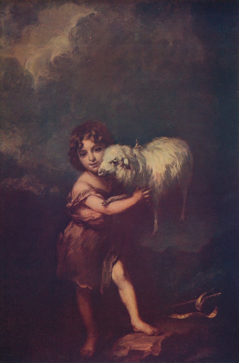 São João e o Cordeiro, 1660-5, c1900 de Bartolomé Esteban Murillo