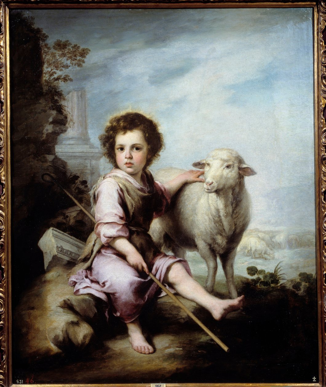 A Pintura do Bom Pastor de Bartolome Murillo (1618-1682) Sol do século XVII. 1,23x1,01 m Madrid, Museu do Prado - O Bom Pastor. Pintura de Bartolome Murillo (1618-1682) Século XVII. 1,23 x 1,01 m. Museu do Prado, Madrid. de Bartolomé Esteban Murillo