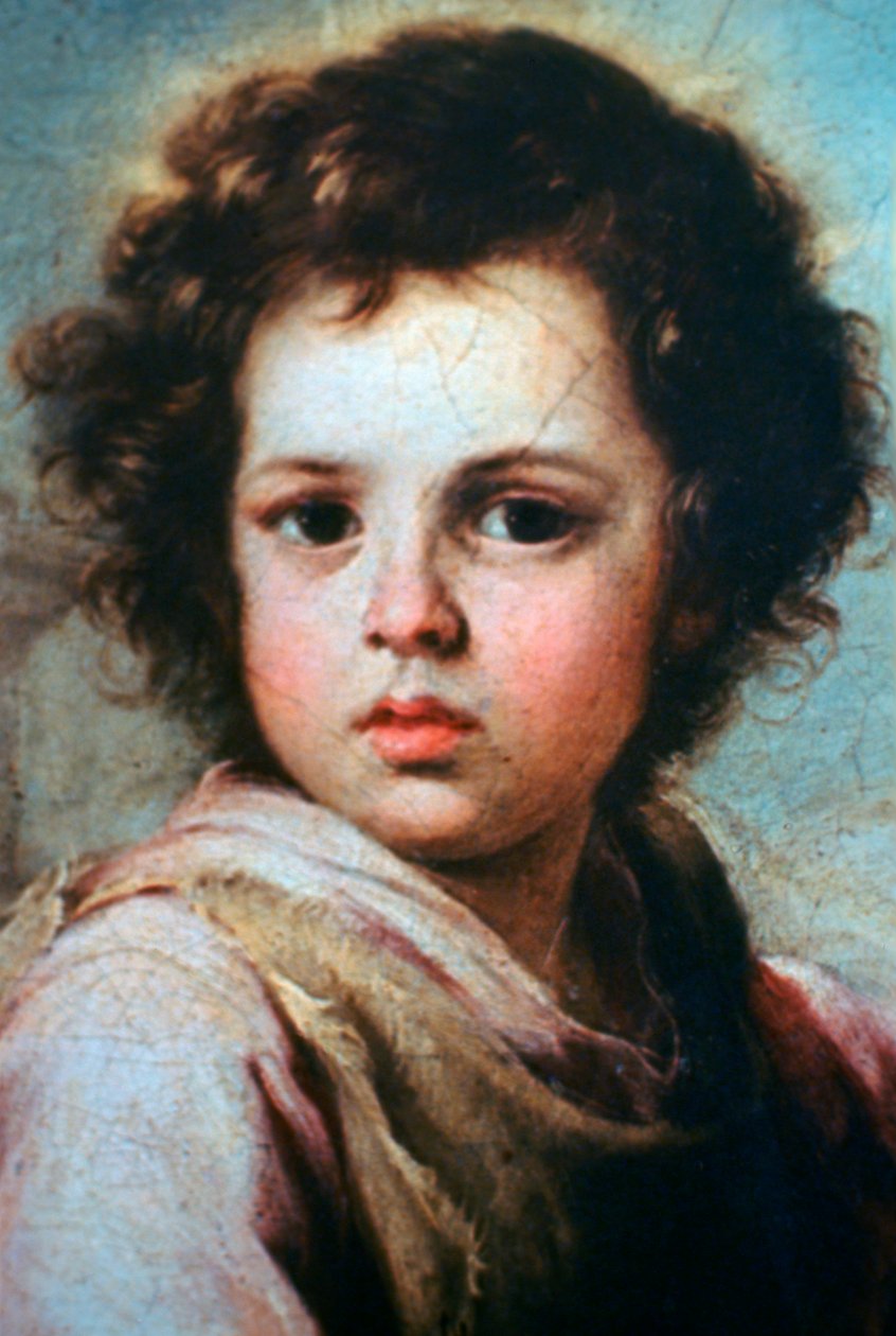 O Bom Pastor, detalhe, c1650 de Bartolomé Esteban Murillo