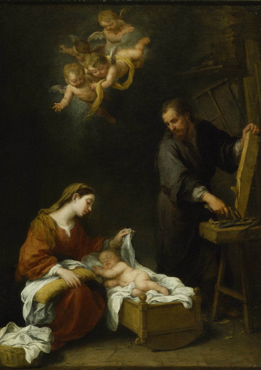 A Sagrada Família (óleo sobre tela) de Bartolomé Esteban Murillo