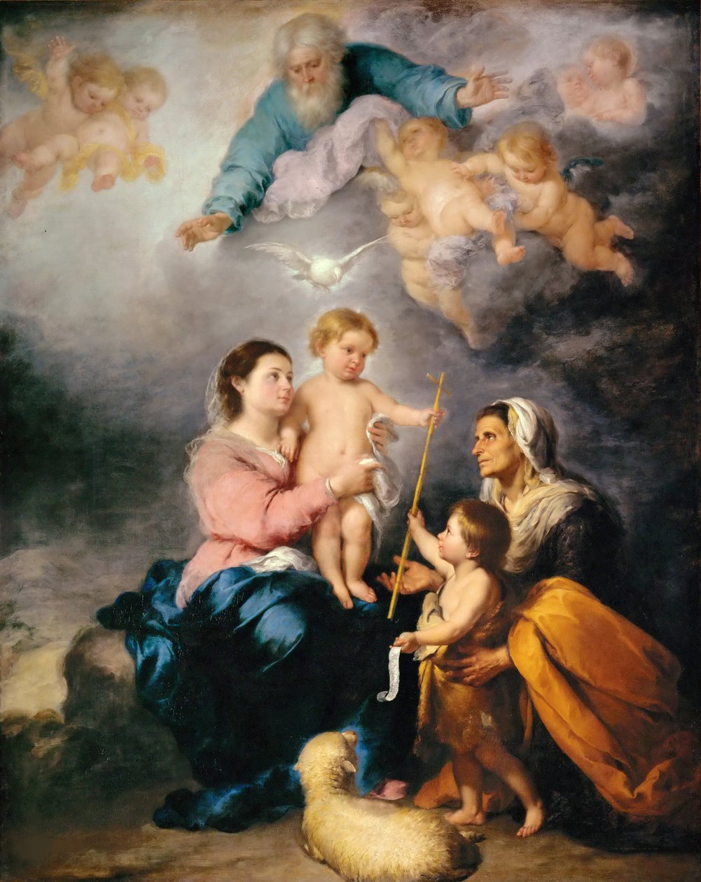 A Sagrada Família A Virgem de Sevilha de Bartolomé Esteban Murillo