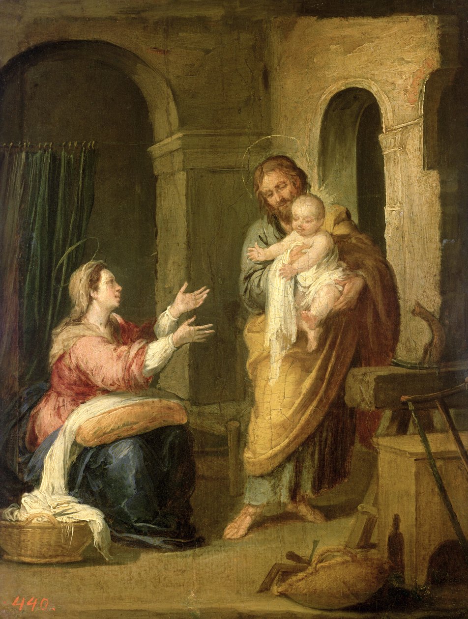 A Sagrada Família, c.1660-70 de Bartolomé Esteban Murillo