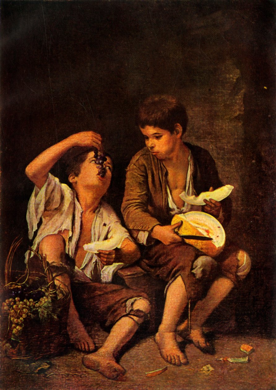Os Comedores de Melão, c1650, 1946. de Bartolomé Esteban Murillo