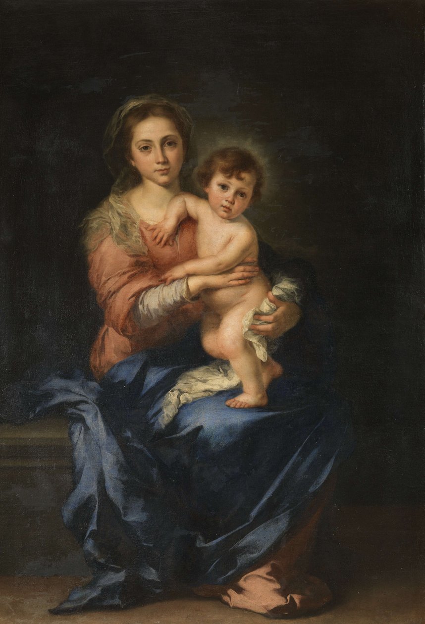 A Virgem e o Menino, 1650. de Bartolomé Esteban Murillo