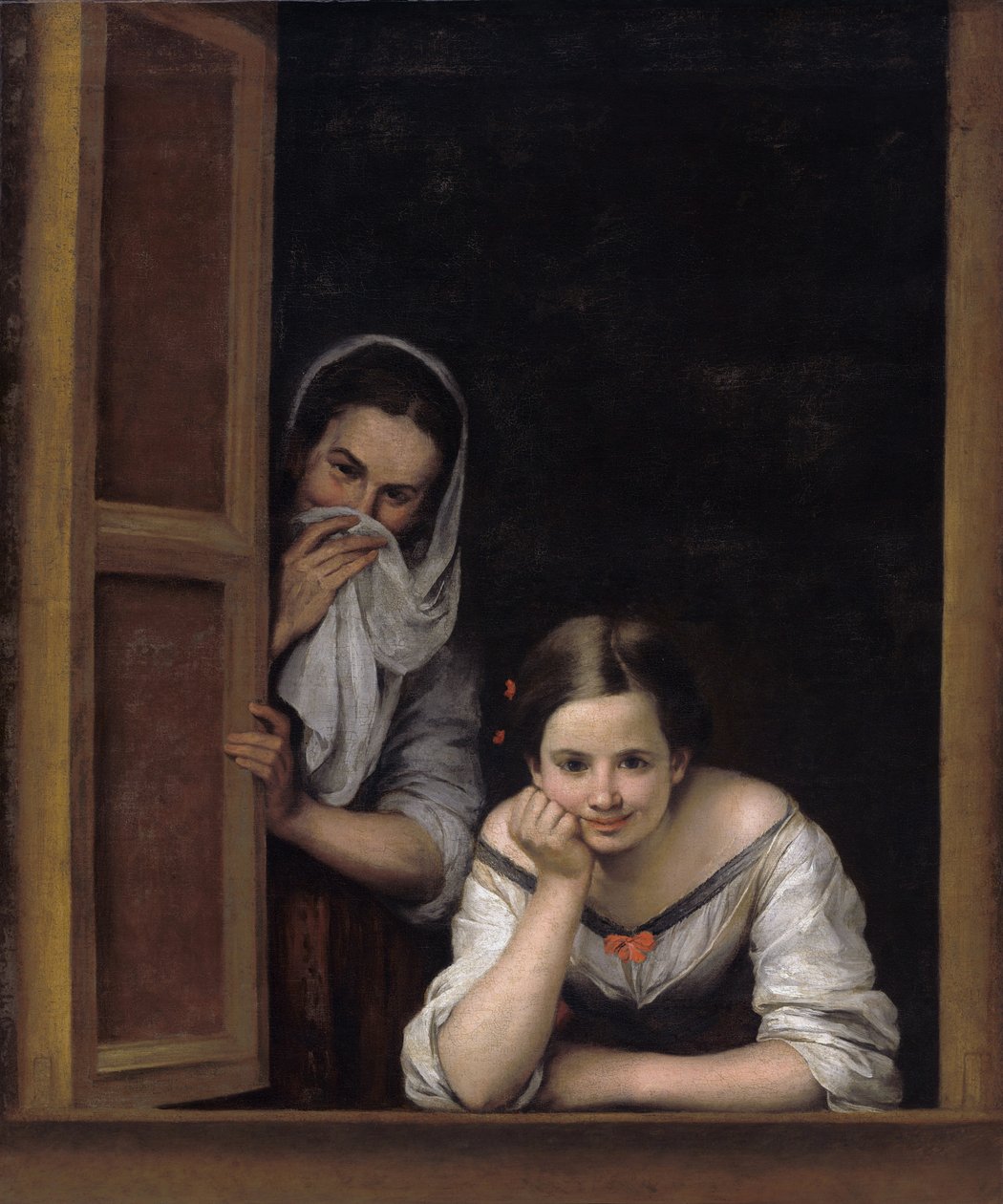 Duas mulheres à janela de Bartolomé Esteban Murillo