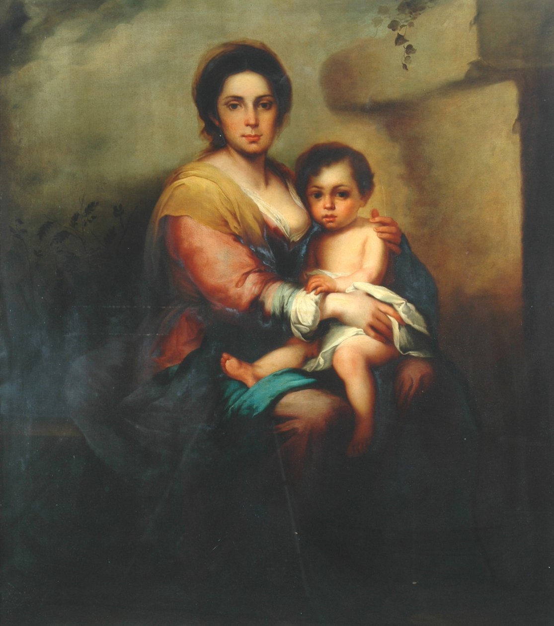 Virgem e criança, século XVIII de Bartolomé Esteban Murillo
