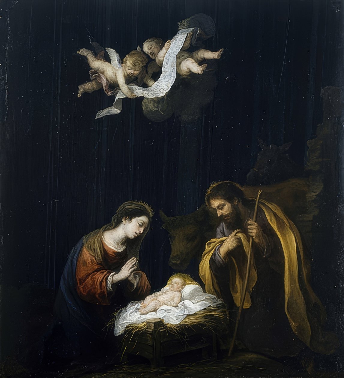 Natal. Por volta de 1668 de Bartolomé Esteban Murillo