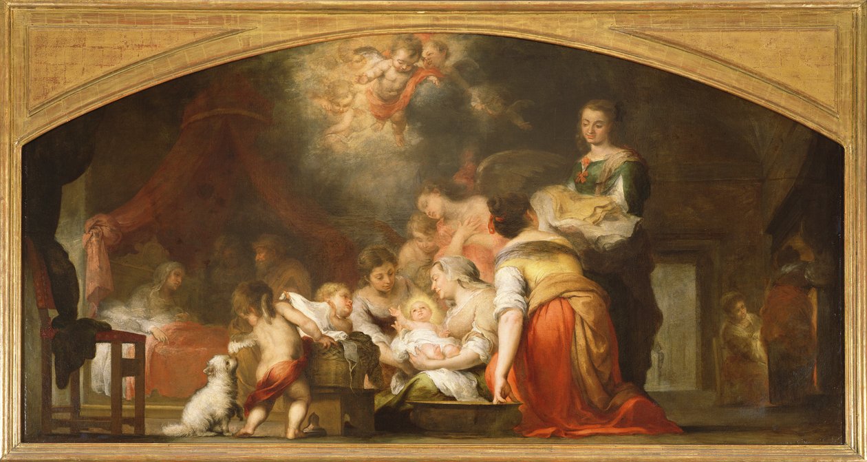 O nascimento da virgem, 1661 de Bartolomé Esteban Murillo