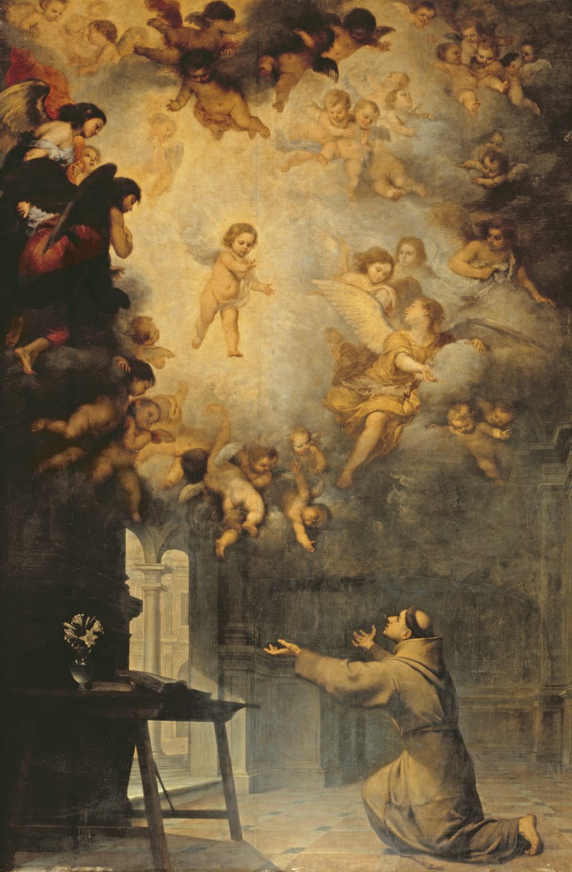 Visão de Santo Antônio de Pádua (1195-1231) de Bartolomé Esteban Murillo