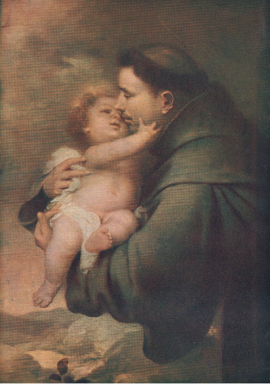 Santo Antônio de Pádua com o Menino Jesus, Bibbys Annual, 1916-17 de Bartolome Esteban after Murillo