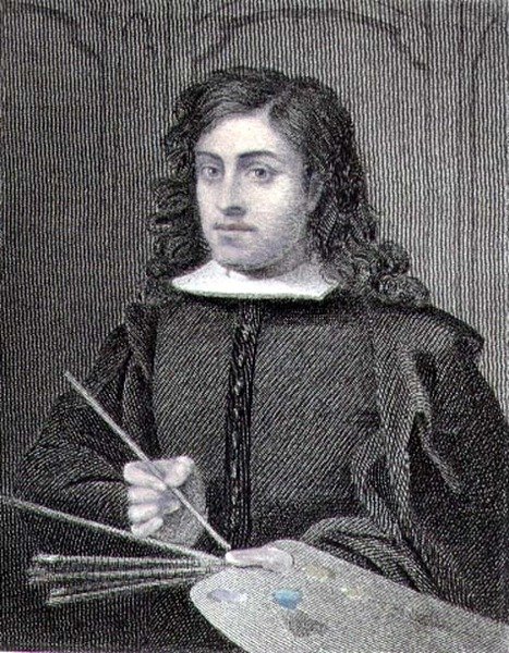 Auto-retrato, gravado por Edward Scriven (1775-1841) pub. por William Maczenzie (gravura) de Bartolome Esteban (after) Murillo