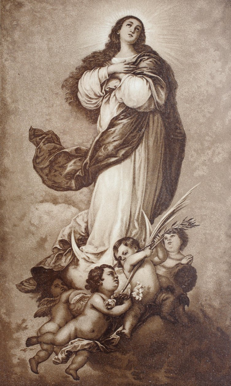 A Imaculada Conceição da Virgem Maria por Bartolome Esteban Murillo de Bartolome Esteban (after) Murillo