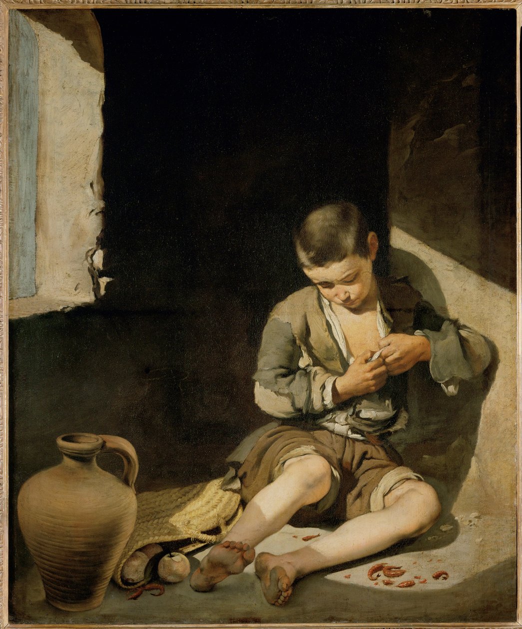 Le jeune mendiant - o jovem mendigo ... de Bartolome Esteban (school of) Murillo