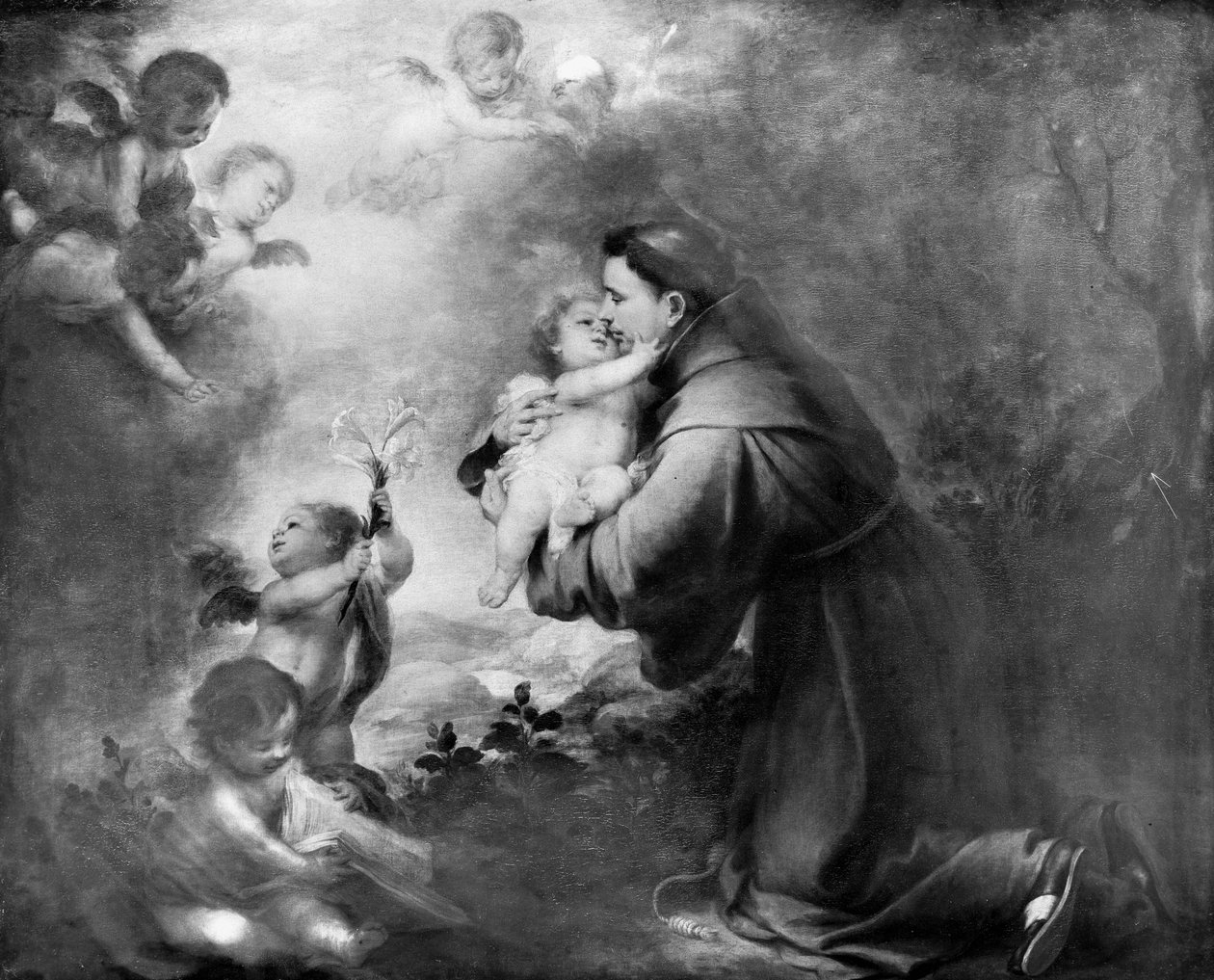 Santo António de Pádua com o Menino Jesus de Bartolomé Esteban Murillo