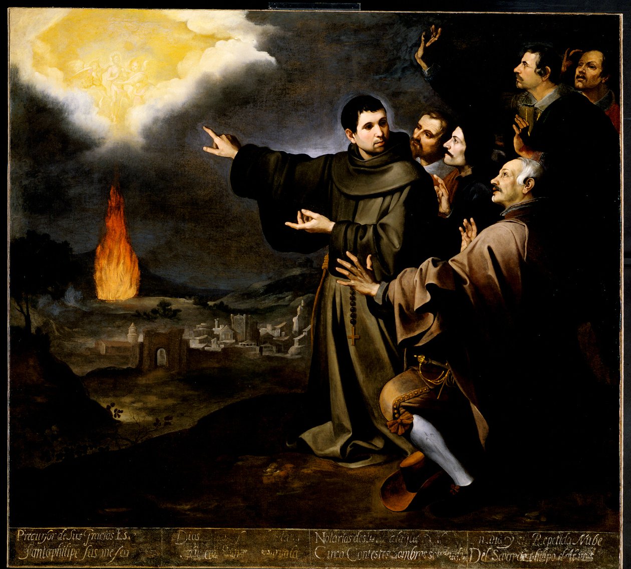 Visão de frei Julián de Alcalá da ascensão da alma do rei Filipe II de Espanha de Bartolomé Esteban Murillo