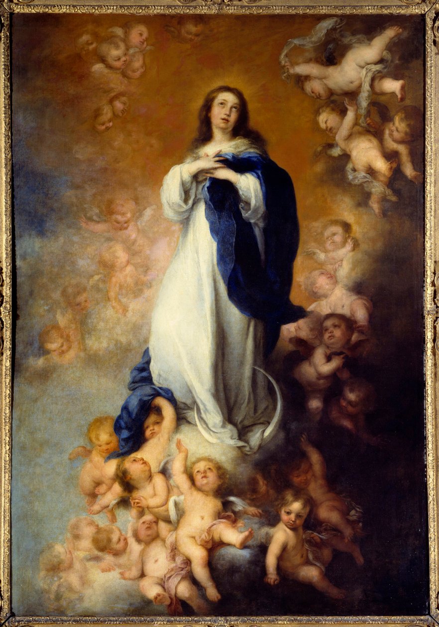 Desenho imaculado. Pintura de Bartolome Murillo (1618-1682) Ec. Esp de Bartolomé Esteban Murillo