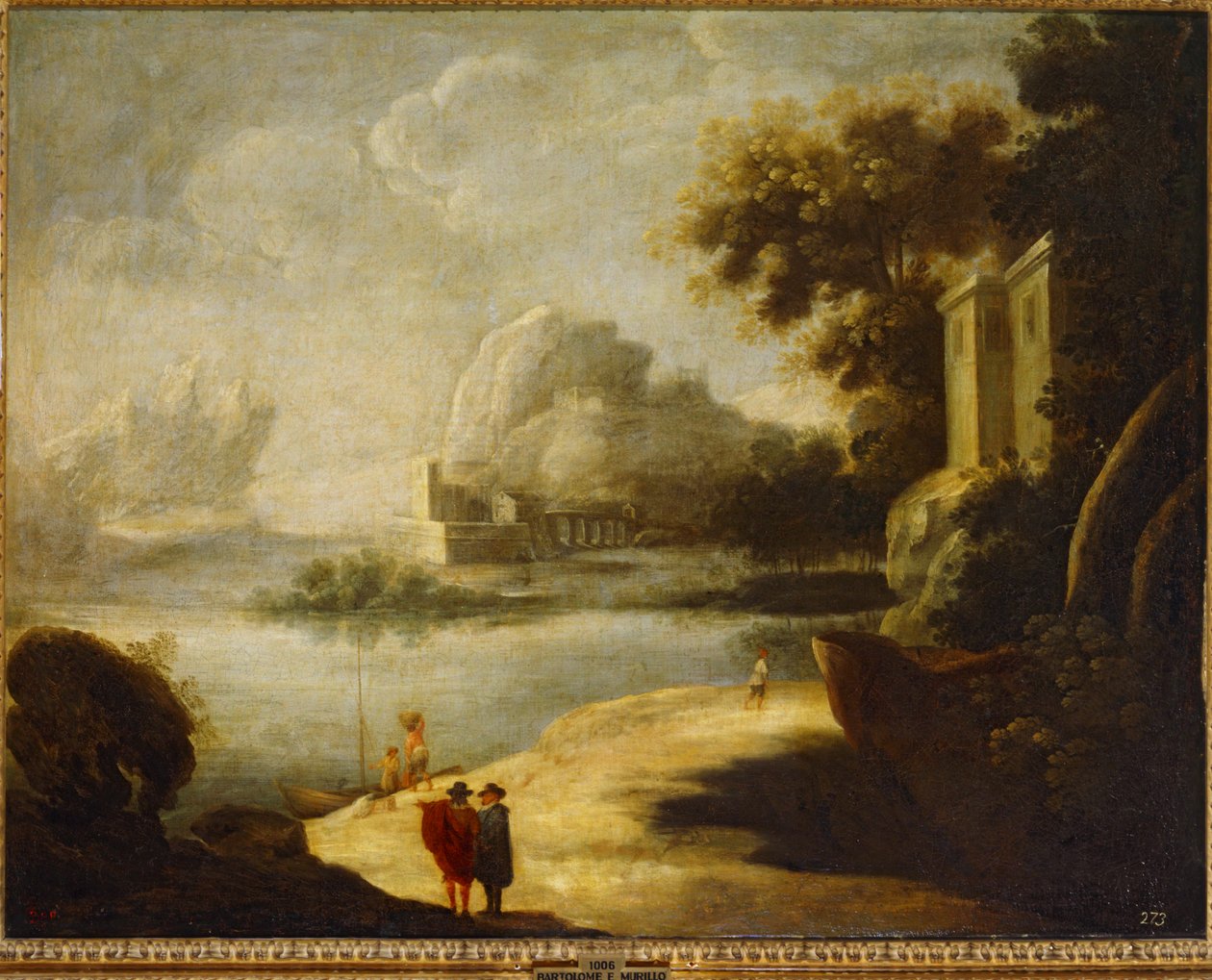 Paisagem ... (óleo sobre tela) de Bartolomé Esteban Murillo